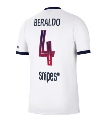 Paris Saint-Germain Lucas Beraldo #4 Udebanetrøje 2026-27 Kortærmet